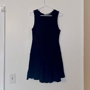 Black A line flattering dress